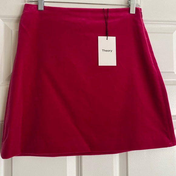 Theory HW Mini Magenta Stretch Velvet - Picture 2 of 5